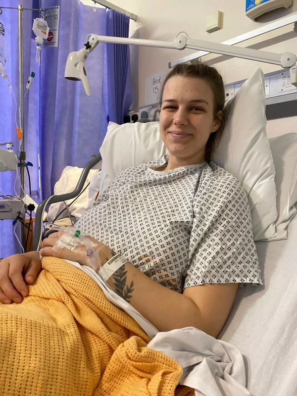 Georgina had surgery to remove the tumor (Georgina Wren)