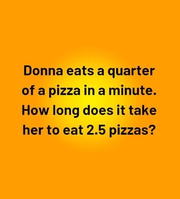 Can You Solve This Pizza Eating Time Puzzle?