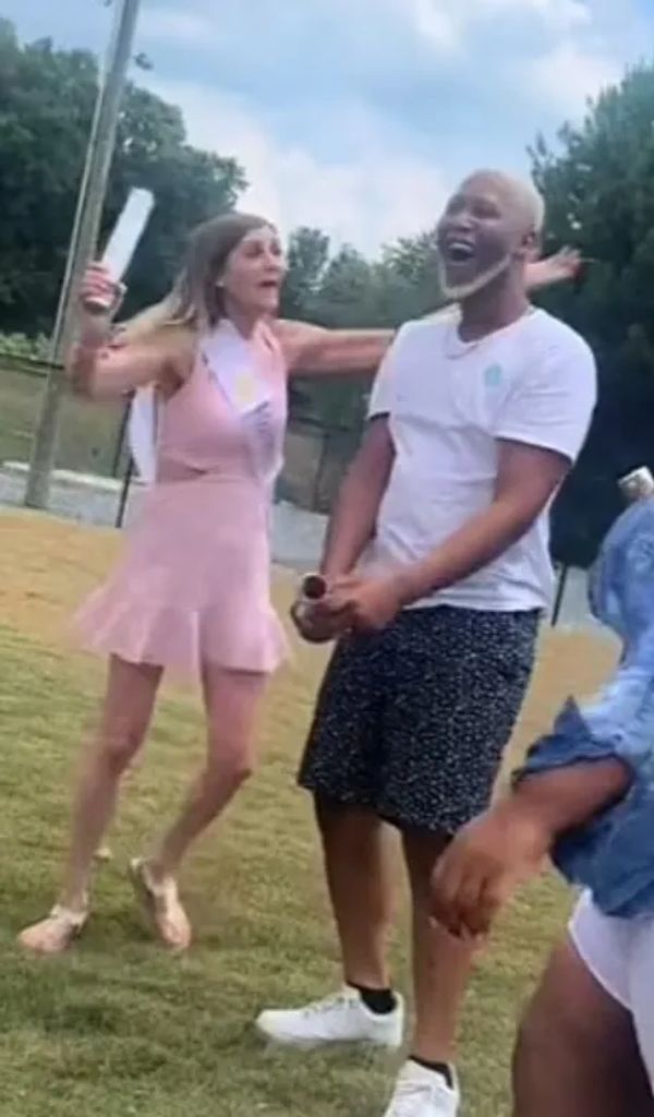 63-year-old grandma and her 26-year-old husband eagerly host gender reveal