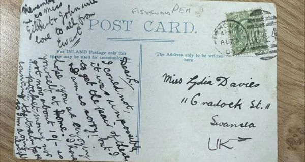 A Surprising Discovery: A Postcard From 1903 Finally Arrives