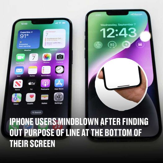 iPhone Users Mind-Blown After Discovering the Real Purpose of That Mysterious Line at the Bottom of Their Screen
