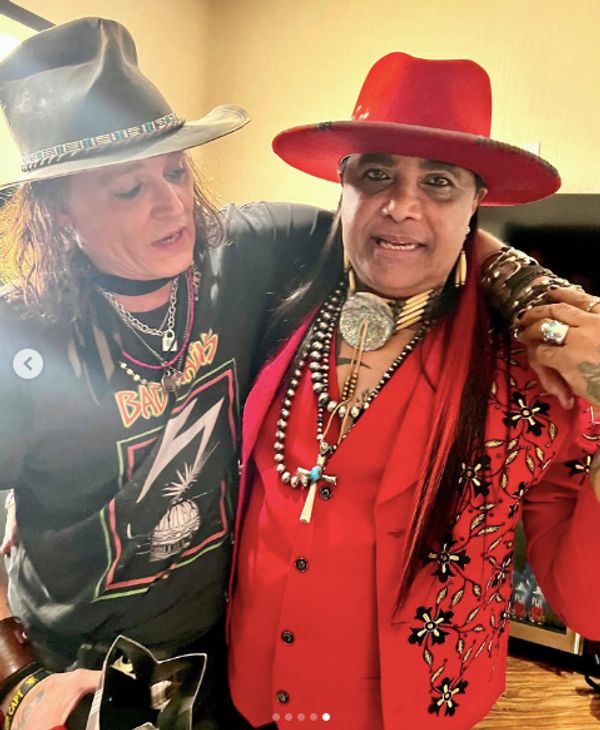 Johnny Depp and Micki Free posing for a picture posted on November 5, 2022 | Source: Getty Images